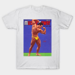 MUSCLE POWER - Vintage Physique Muscle Male Model Magazine Cover T-Shirt